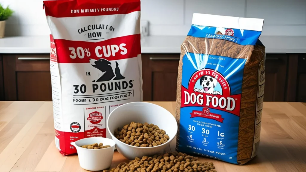 How Many Cups Are In 30 Pounds Of Dog Food