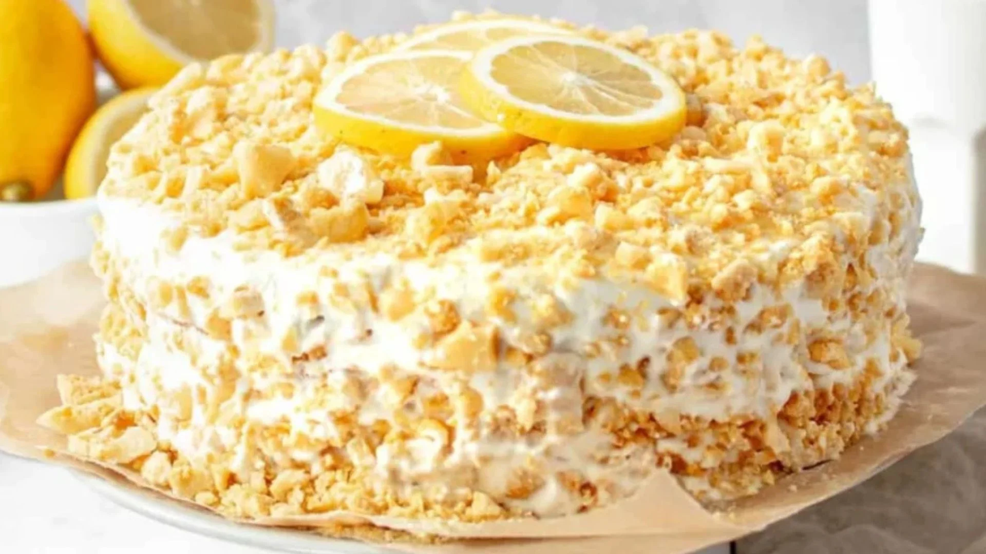 Lemon Crunch Cake Recipe