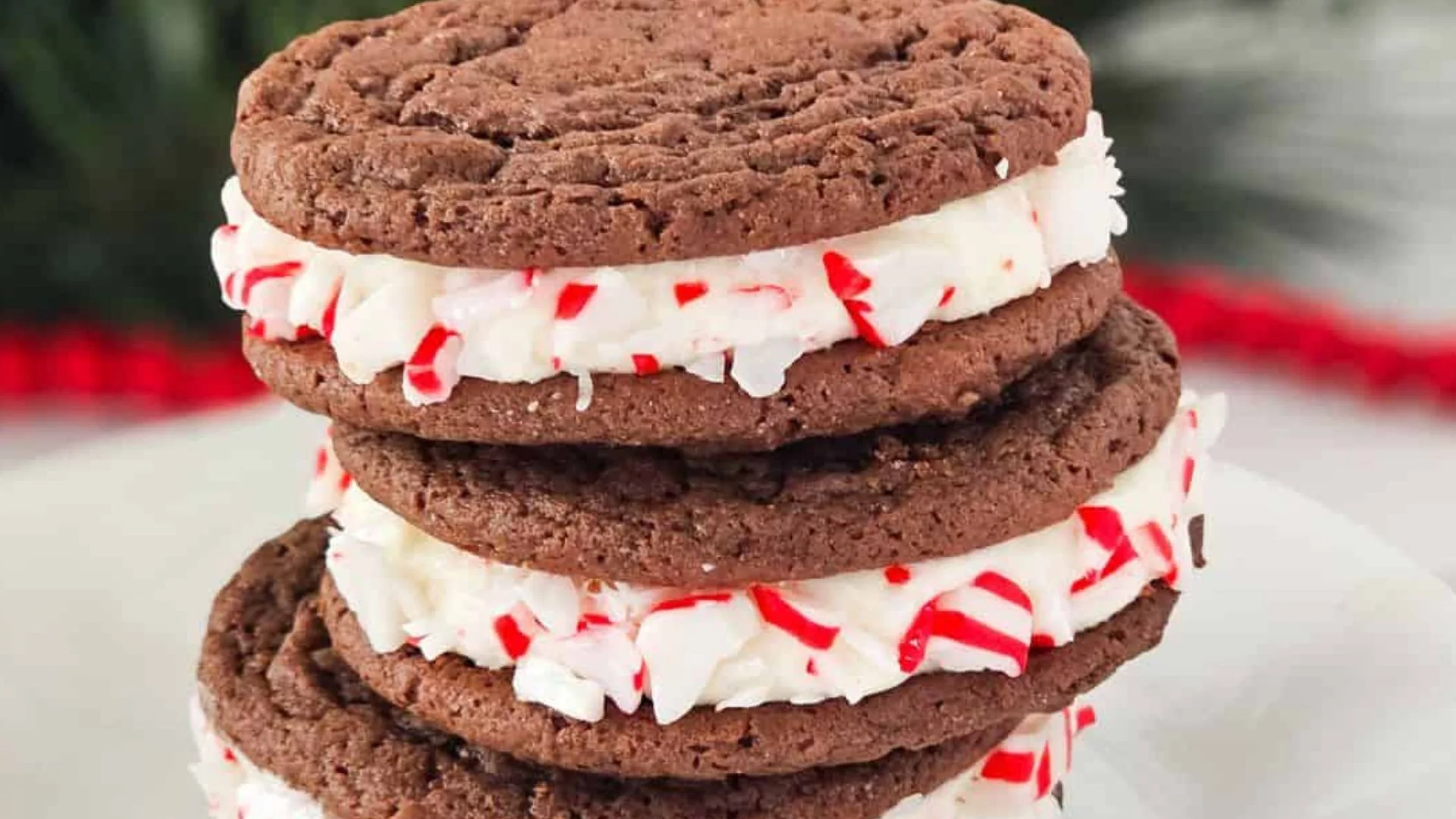 Chocolate Cake Mix Sandwich Cookies