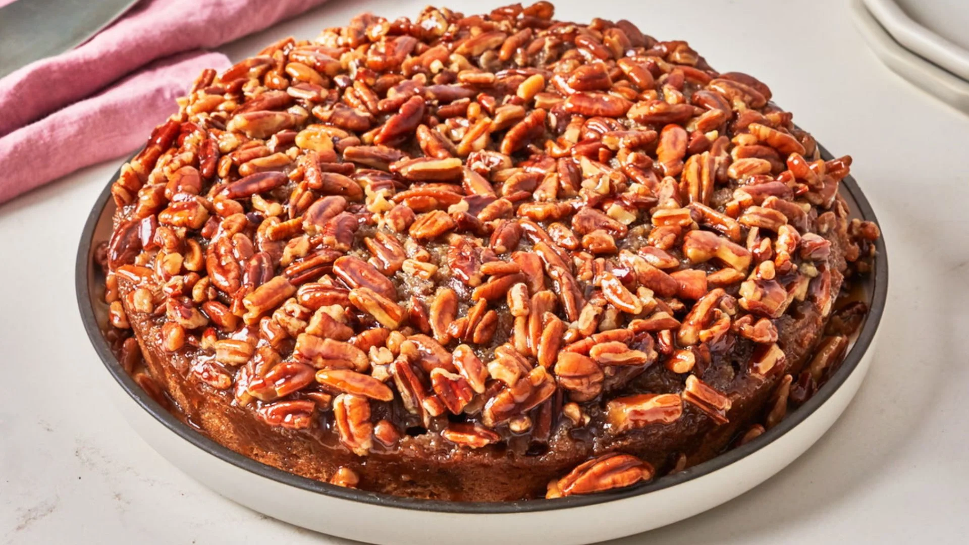 Pecan Upside Down Cake Recipe