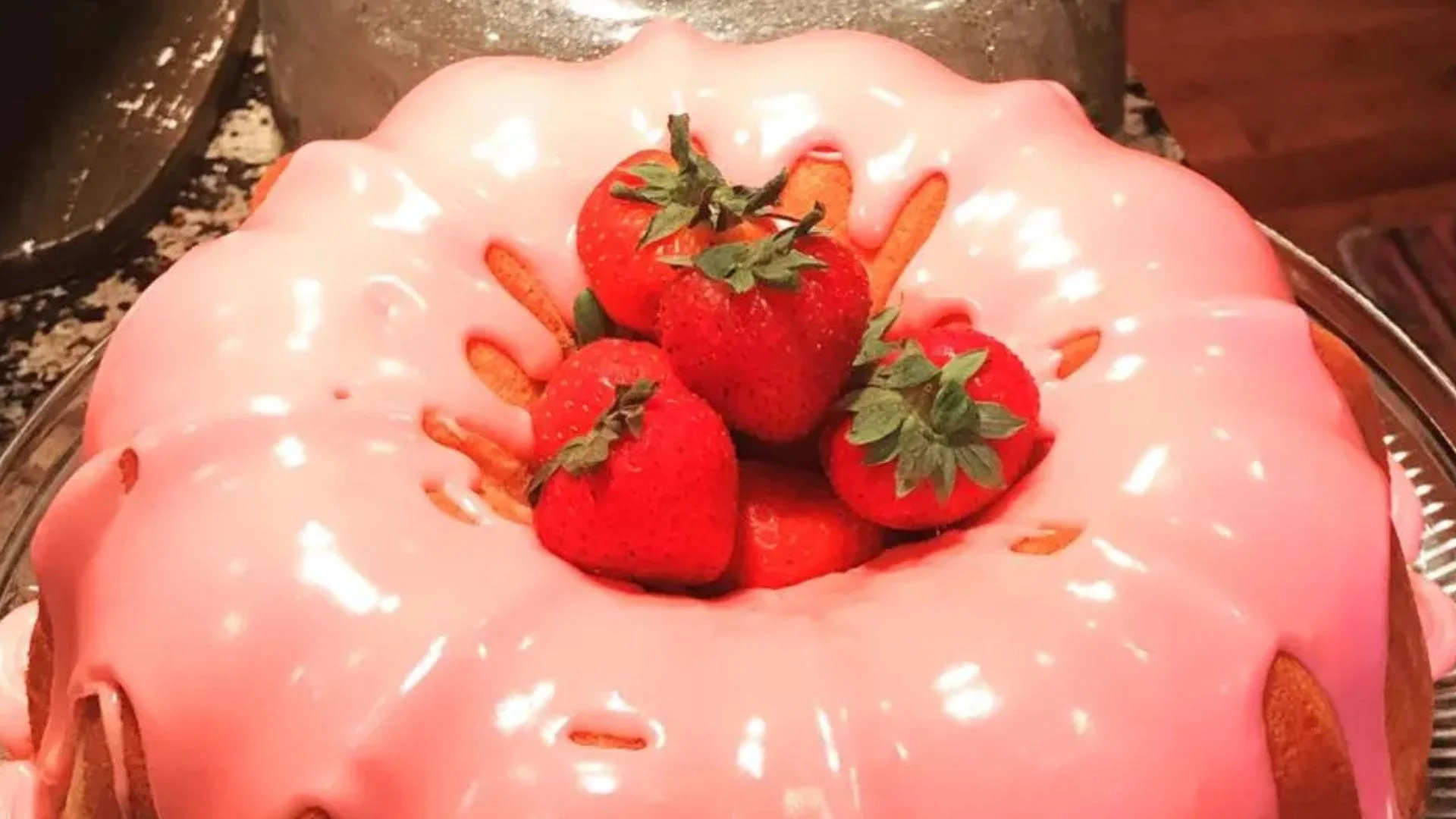 Strawberry Italian Cream Pound Cake Recipe