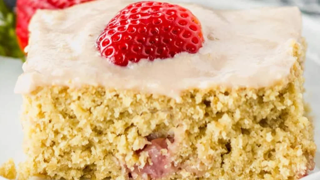 Strawberry Oatmeal Breakfast Cake Recipe