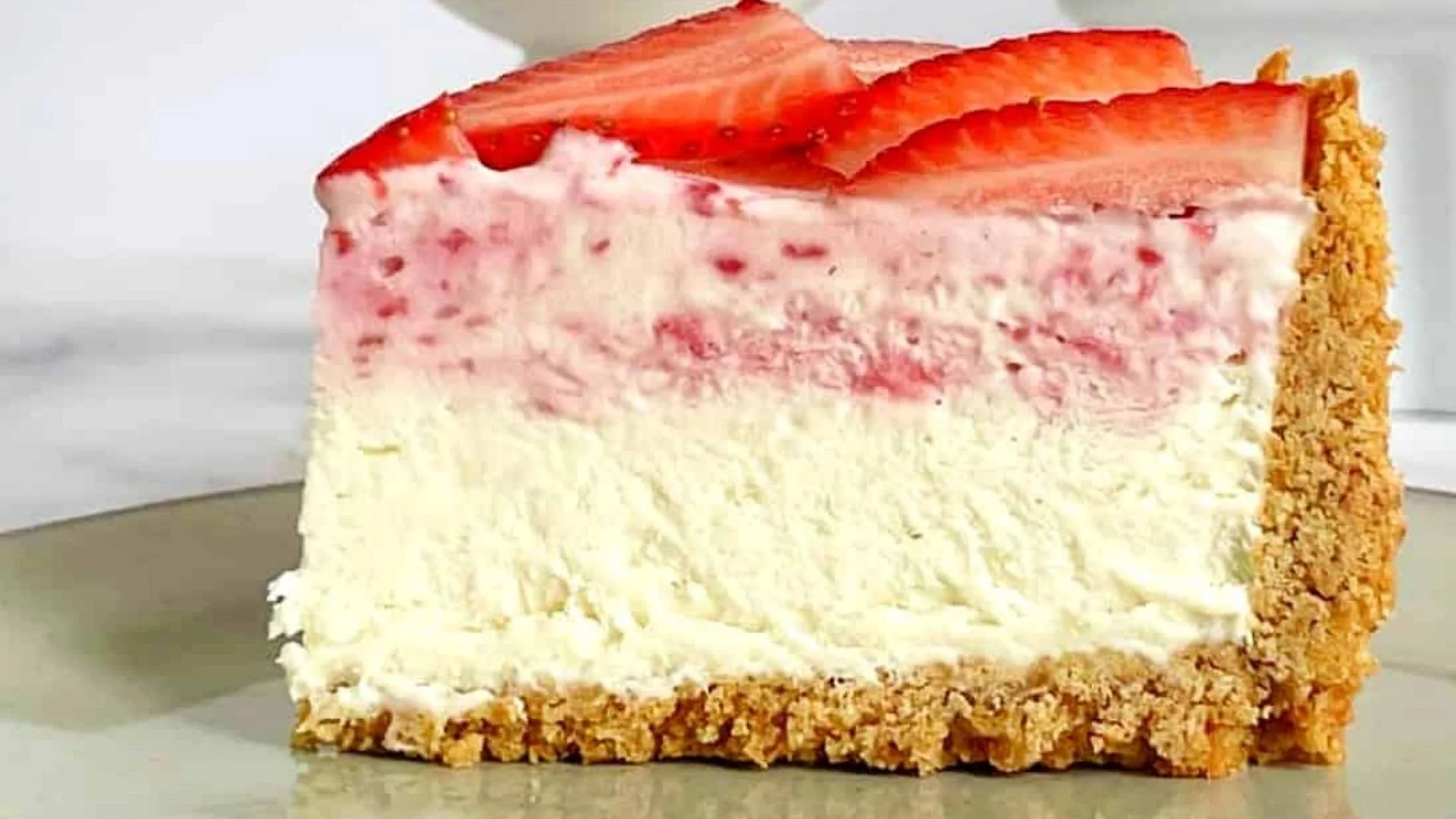 Strawberry Cheesecake Ice Cream Cake Recipe