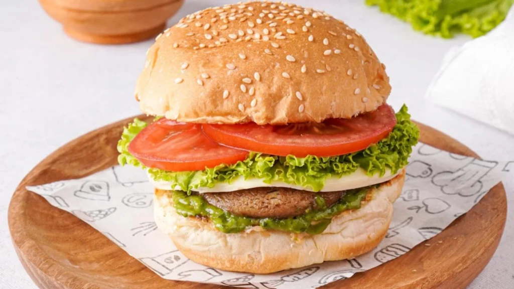 Mushroom Veggie Burger