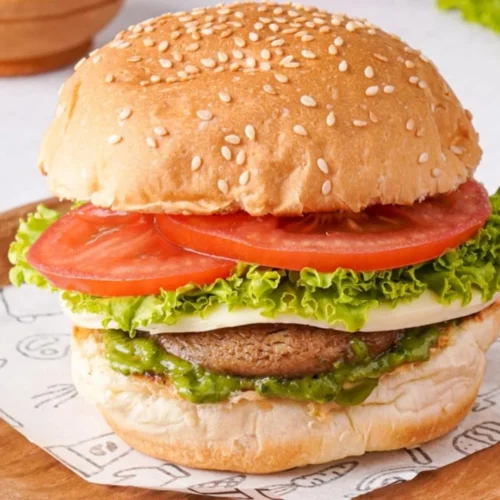 Mushroom Veggie Burger