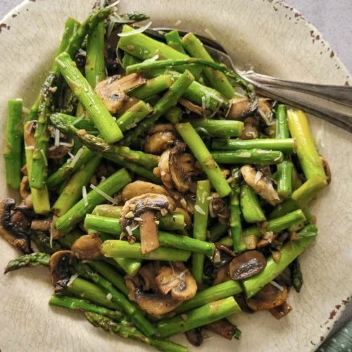 Sauteed Asparagus And Mushrooms Recipe