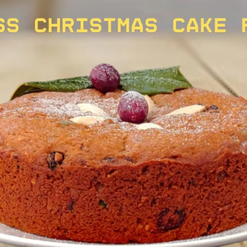 Eggless Christmas Cake Recipe