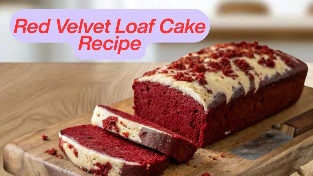 Red Velvet Loaf Cake Recipe